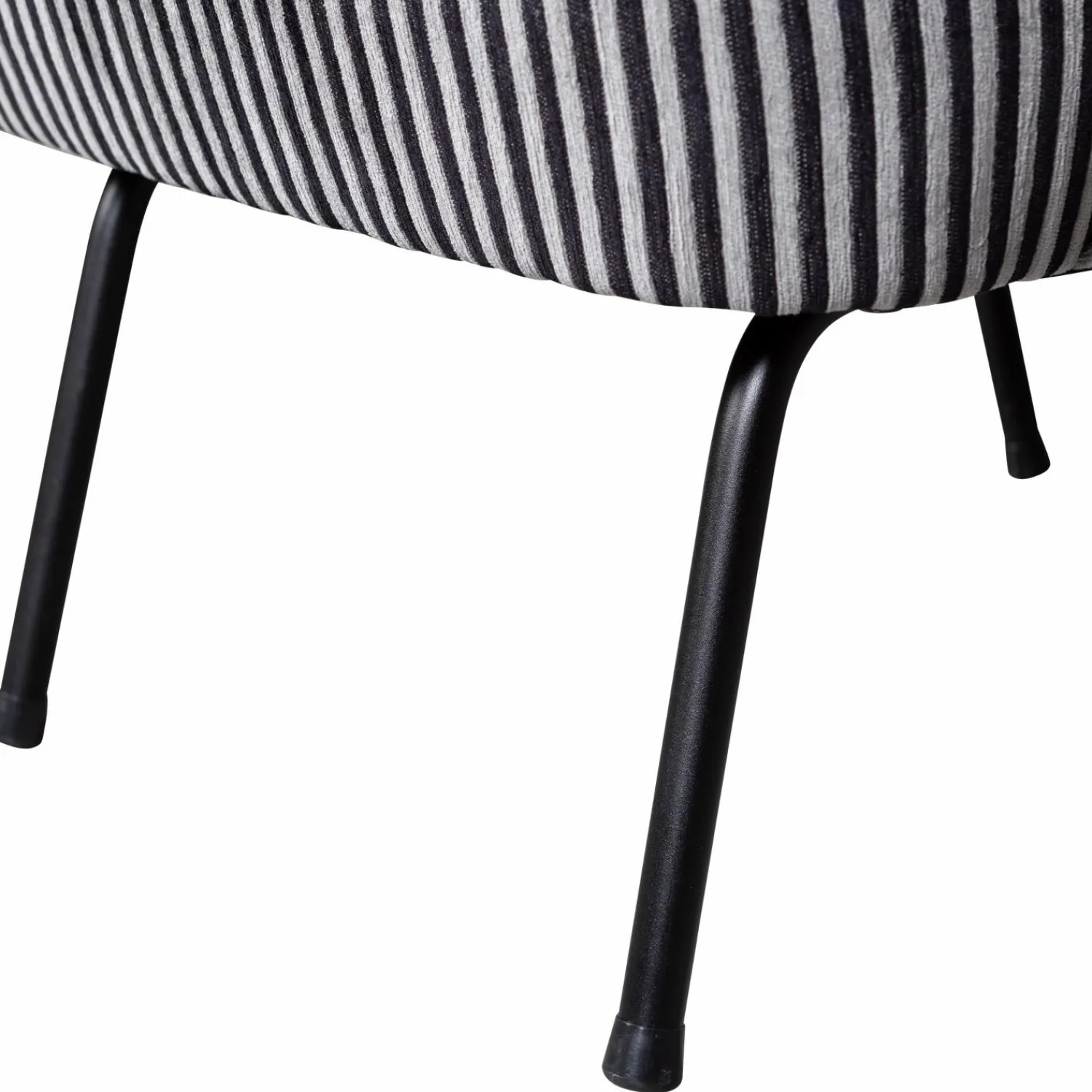Hot WOOOD Vogue fauteuil streep Zwart/grijs