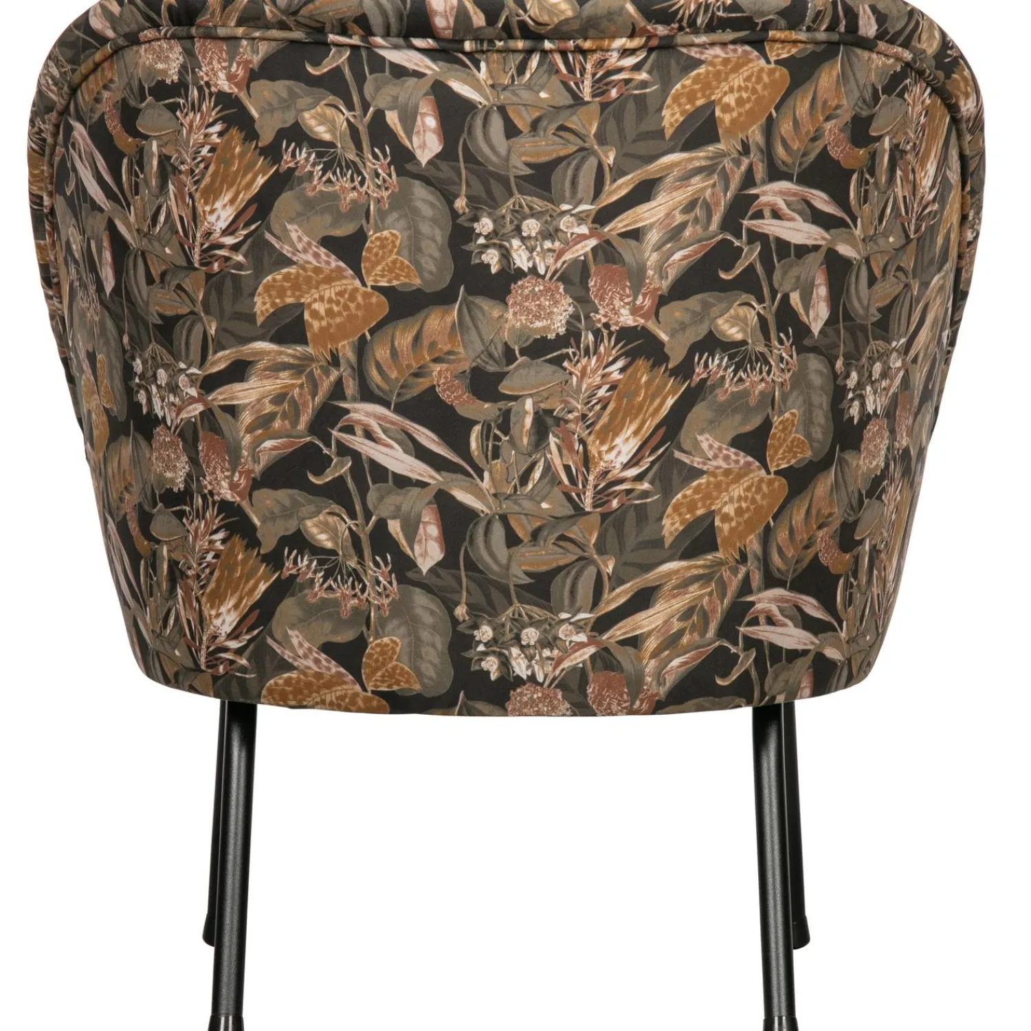 Best WOOOD Vogue fauteuil velvet Bouquet zwart