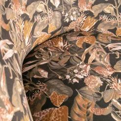 Best WOOOD Vogue fauteuil velvet Bouquet zwart