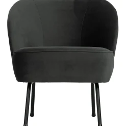 Best WOOOD Vogue fauteuil velvet Zwart
