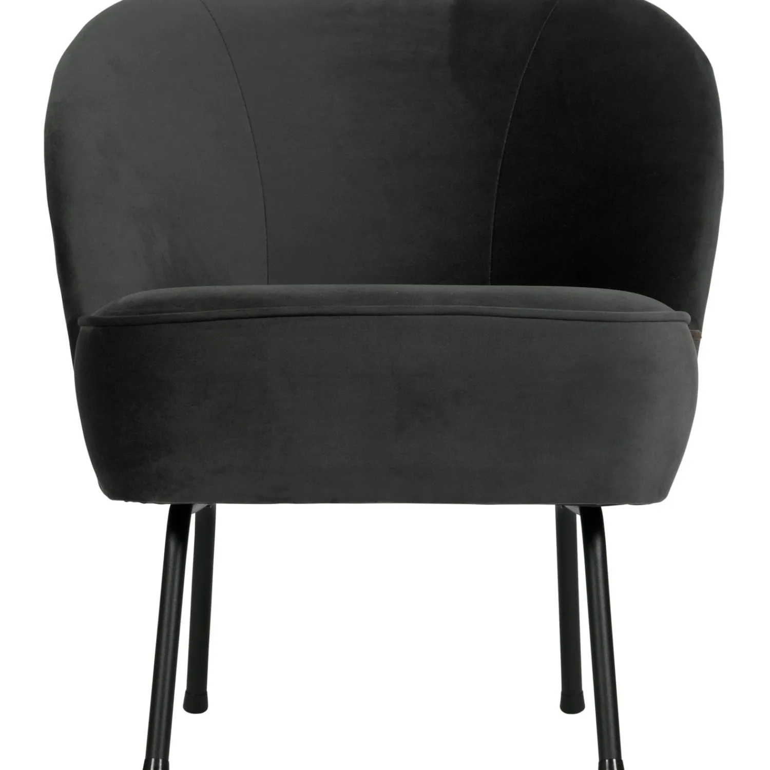 Best WOOOD Vogue fauteuil velvet Zwart