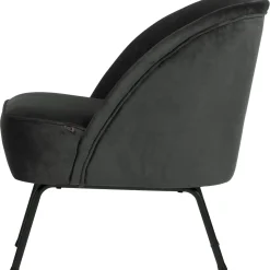 Best WOOOD Vogue fauteuil velvet Zwart