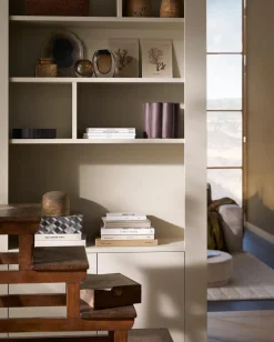 Clearance WOOOD Wallcover wandkast 117 cm grenen dust