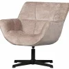 Outlet WOOOD Wibo draaifauteuil taupe