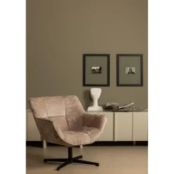 Outlet WOOOD Wibo draaifauteuil taupe