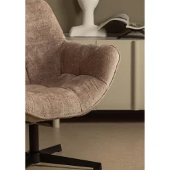 Outlet WOOOD Wibo draaifauteuil taupe