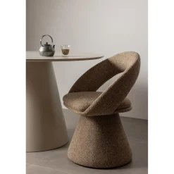 Clearance WOOOD Winter draaibare eetkamerstoel Zand melange