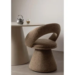 Clearance WOOOD Winter draaibare eetkamerstoel Zand melange