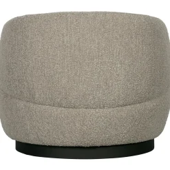 Best WOOOD Woolly draaifauteuil bouclé gemeleerd Naturel