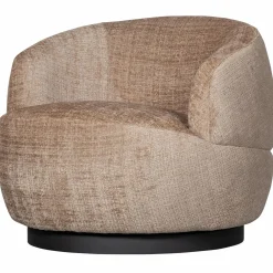 Sale WOOOD Woolly draaifauteuil chenille Zand