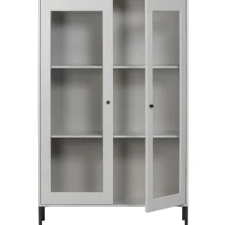 Sale WOOOD Xam vitrinekast grenen wolkengrijs