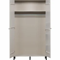 Online WOOOD Xina garderobekast grenen wolkengrijs