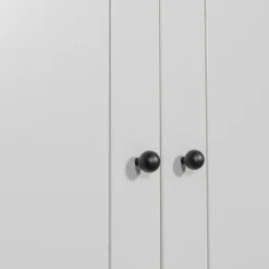 Online WOOOD Xina garderobekast grenen wolkengrijs