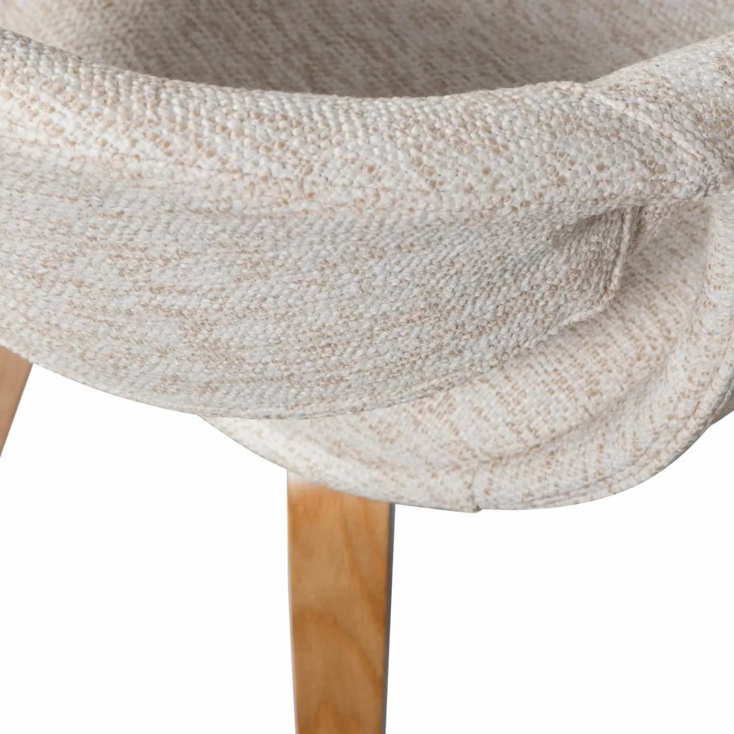 New WOOOD Yossi eetkamerstoel met houten poot Naturel