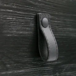 Sale WOOOD Zola nachtkastje met lade en deur geborsteld diepzwart